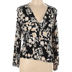 H&M | Printed Long Sleeve Blouse